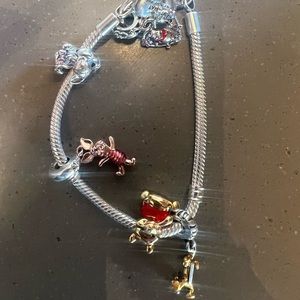 Pandora Winnie the Pooh charm bracelet